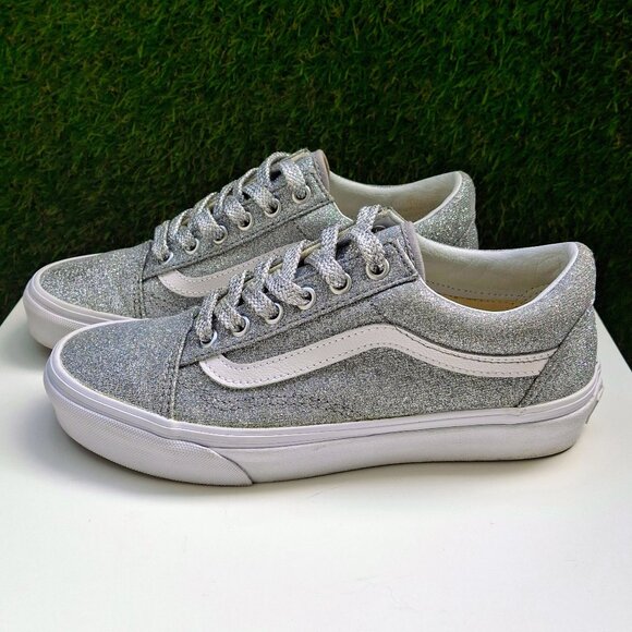 Vans Glitter Old Skool Sneaker Sz 7 - Picture 1 of 9